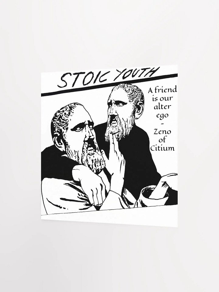 Stoic Youth Zeno of Citium quote Enhanced Matte Paper Poster (in) product image (2)