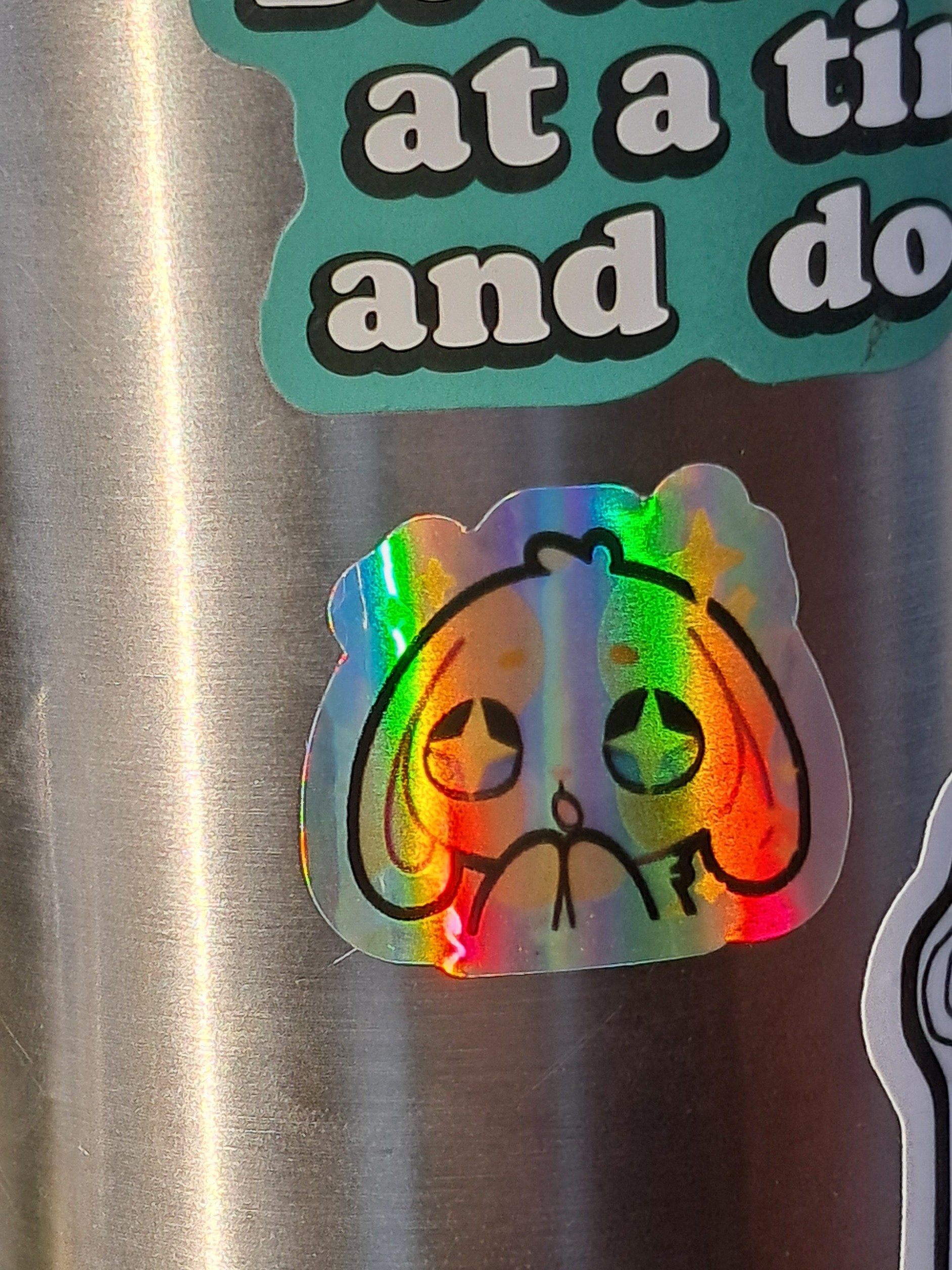 Whimsical Bunny Holographic Sticker Sheet product image (3)