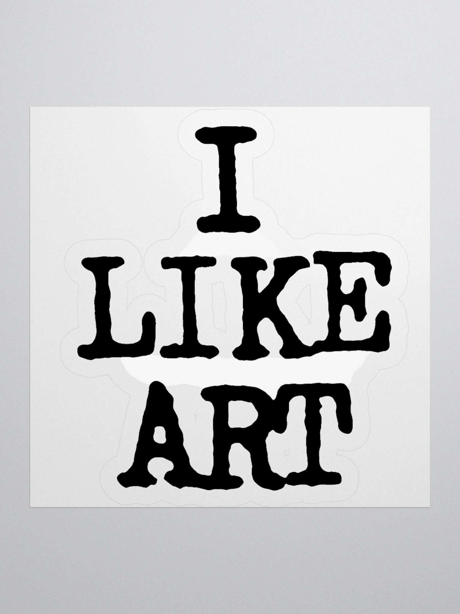 I LIKE ART STICKER product image (2)