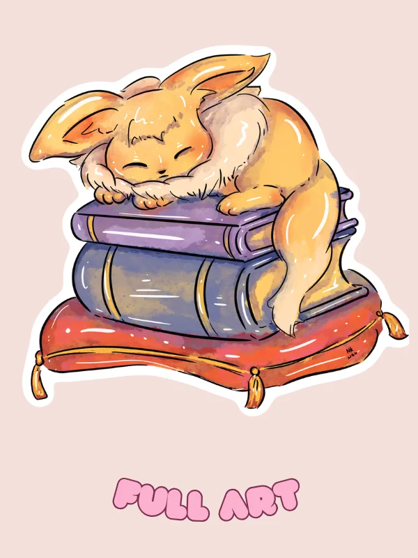 Eeve Sleeping On Books product image (1)