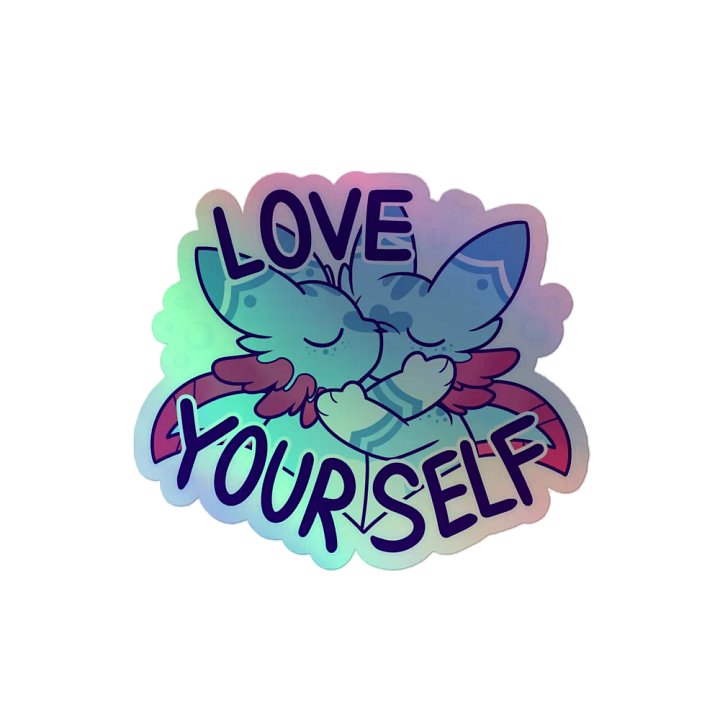 Love Yourself Giant Holographic Sticker product image (2)