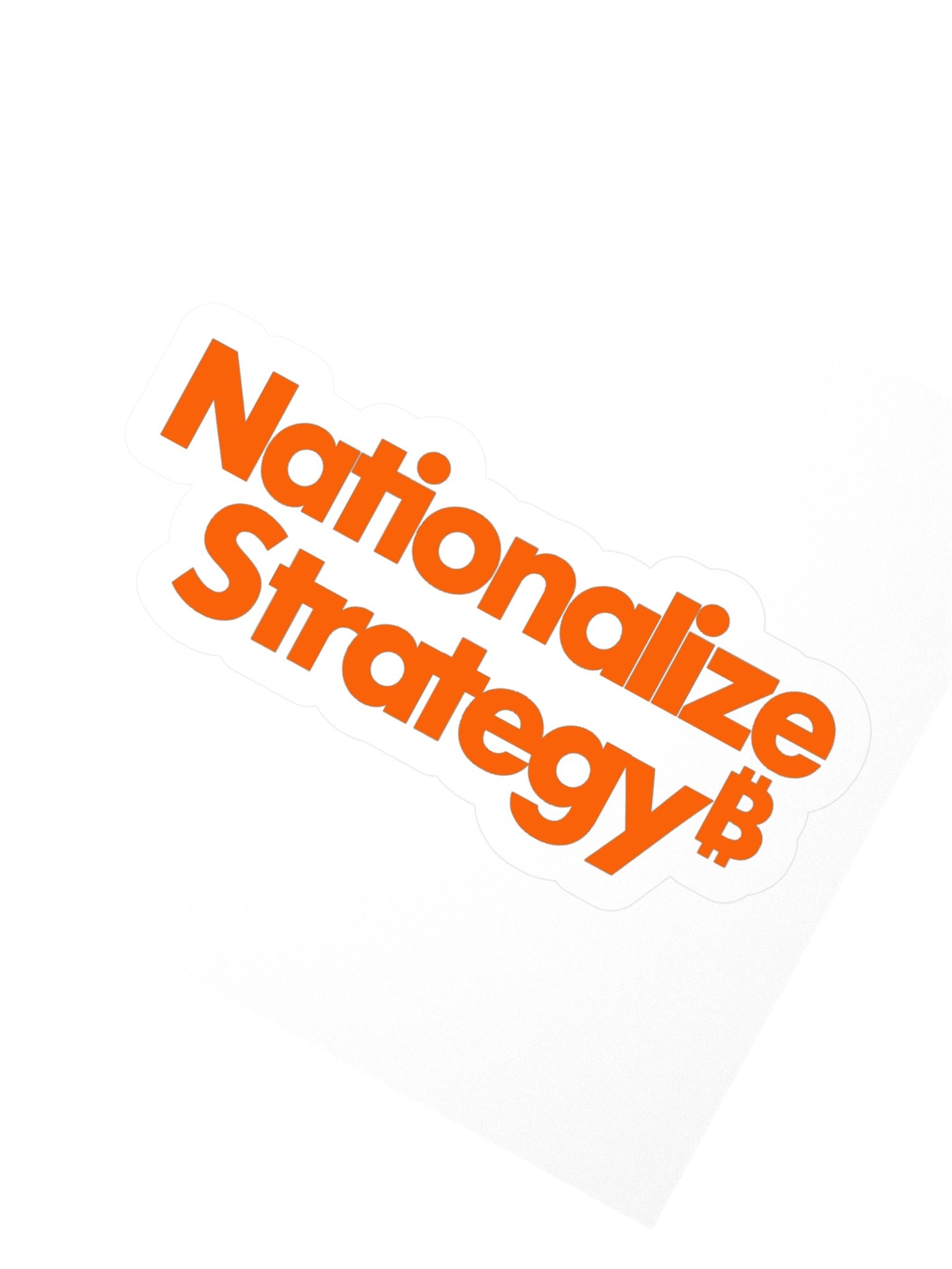 Nationalize Strategy Sticker - Orange product image (2)