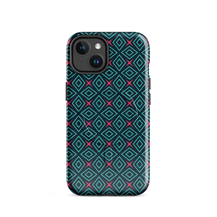 Diamond Dunes iPhone 17 Tough MagSafe Case - Shockproof Dual-Layer Geometric Protective Cover product image (2)