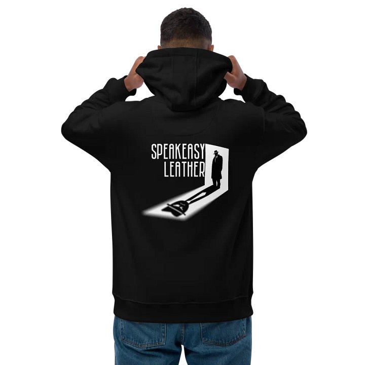 Speakeasy Leather Silhouette Hoodie product image (1)