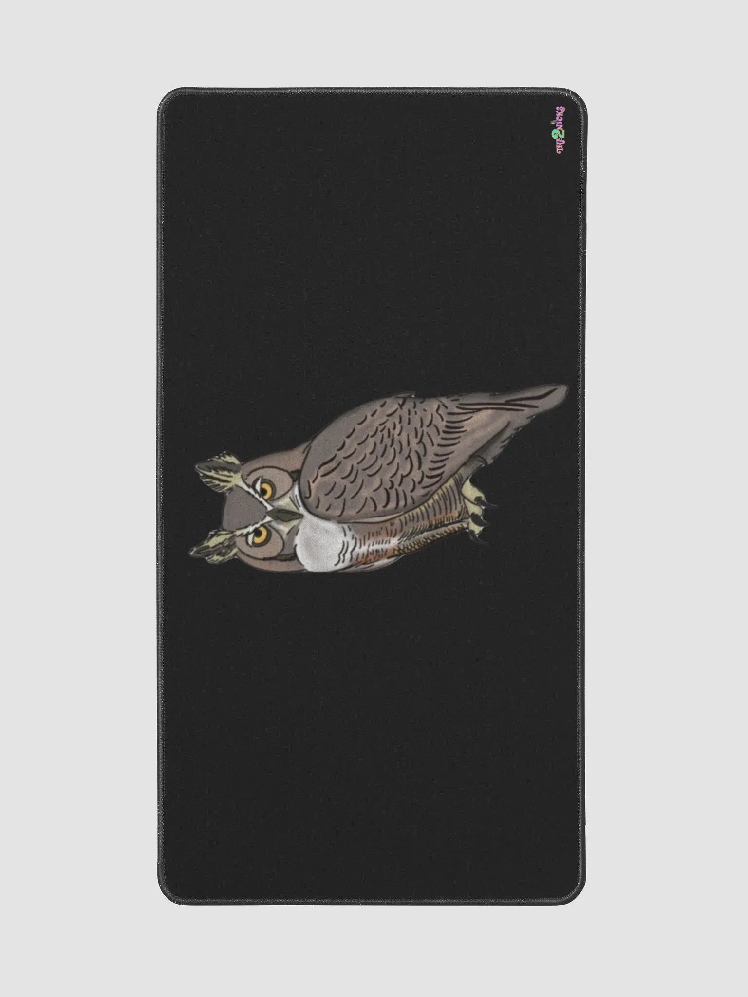 Owl Logo Desk Mat (Black) product image (2)