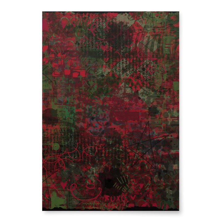 Red Green Grunge Wrapping Paper product image (2)