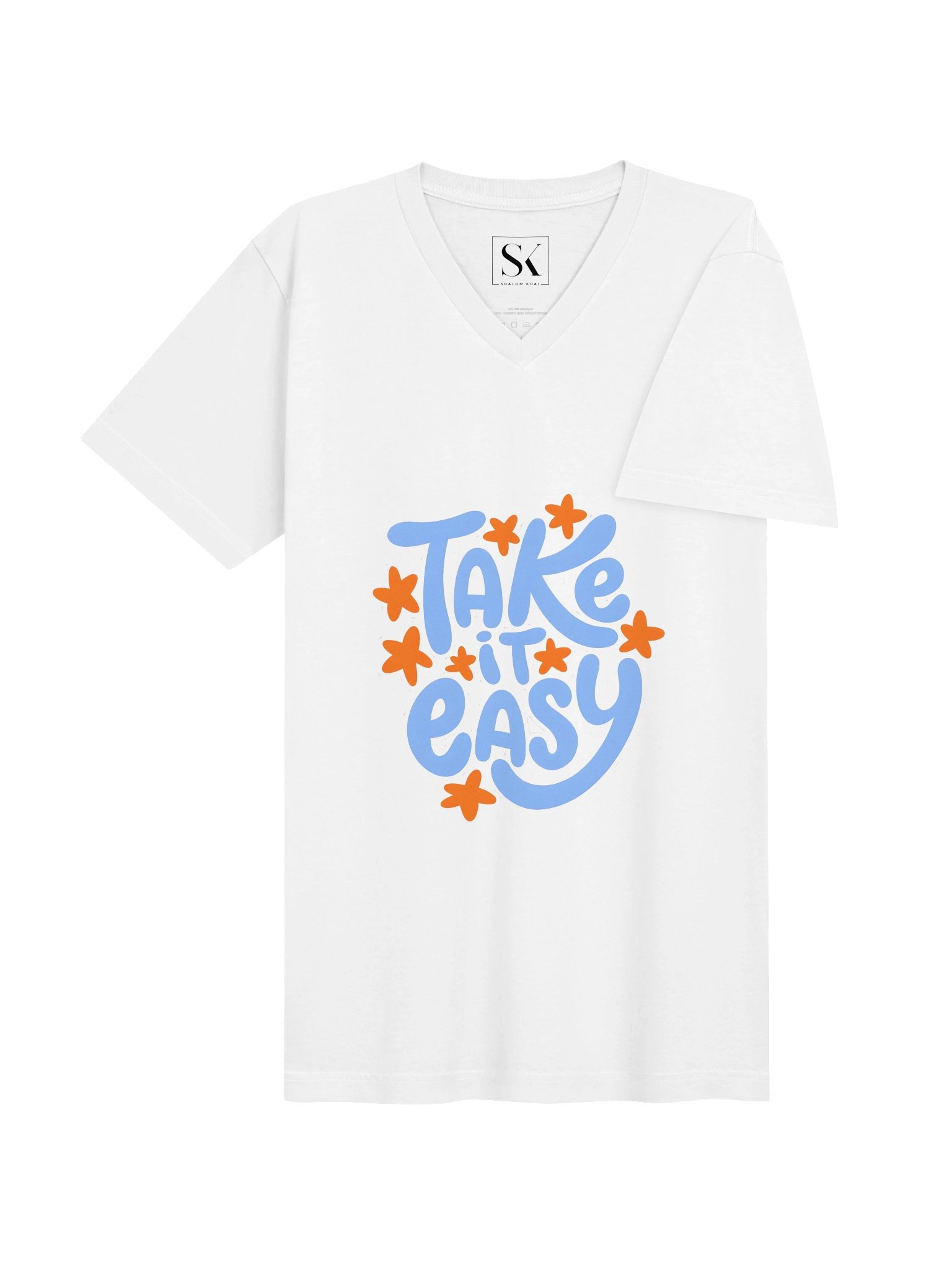 Take It Easy Star Bubble V-Neck Tee product image (12)