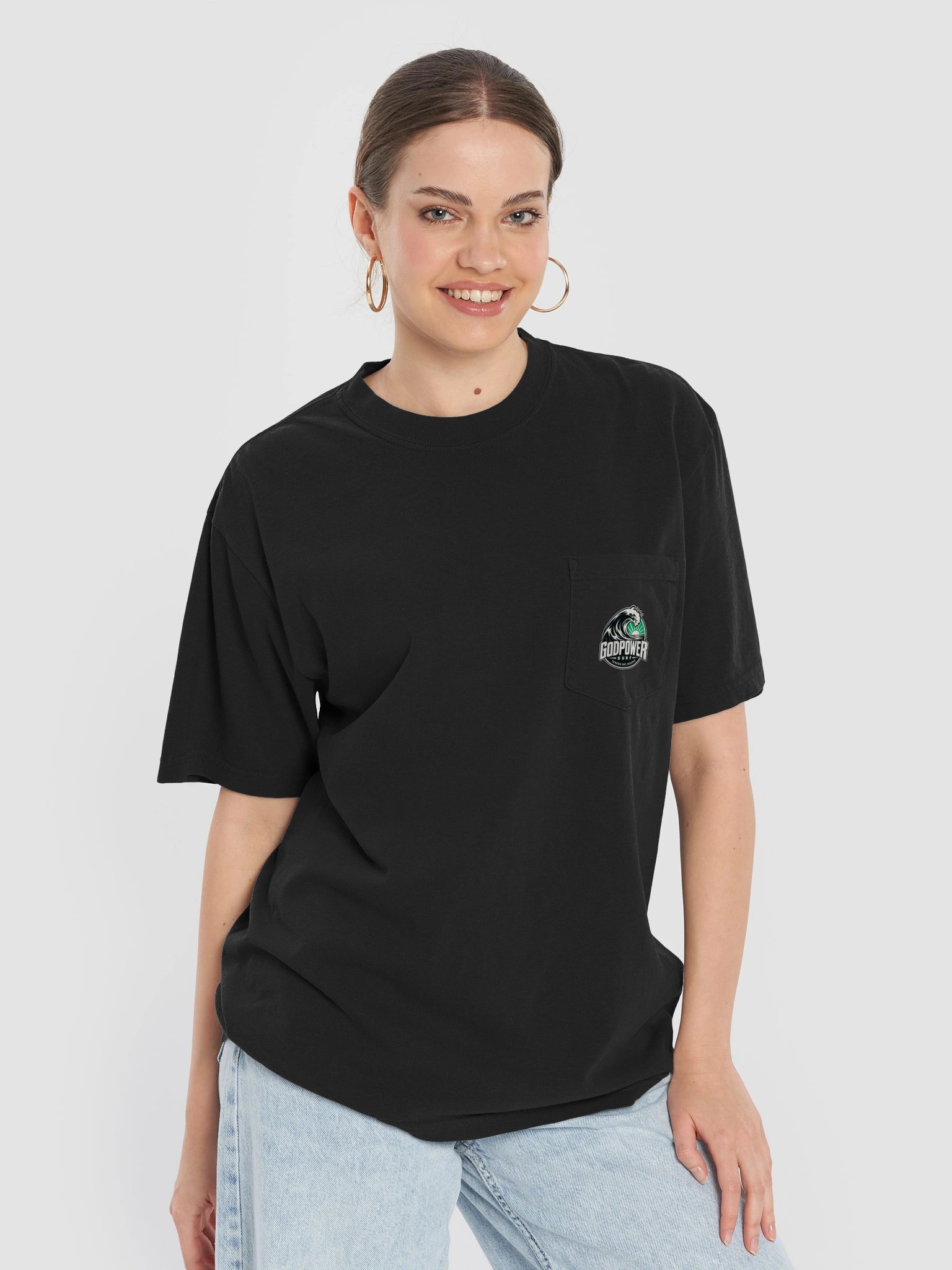 Godpower Surf Wave Dey Call Pocket Tee product image (74)