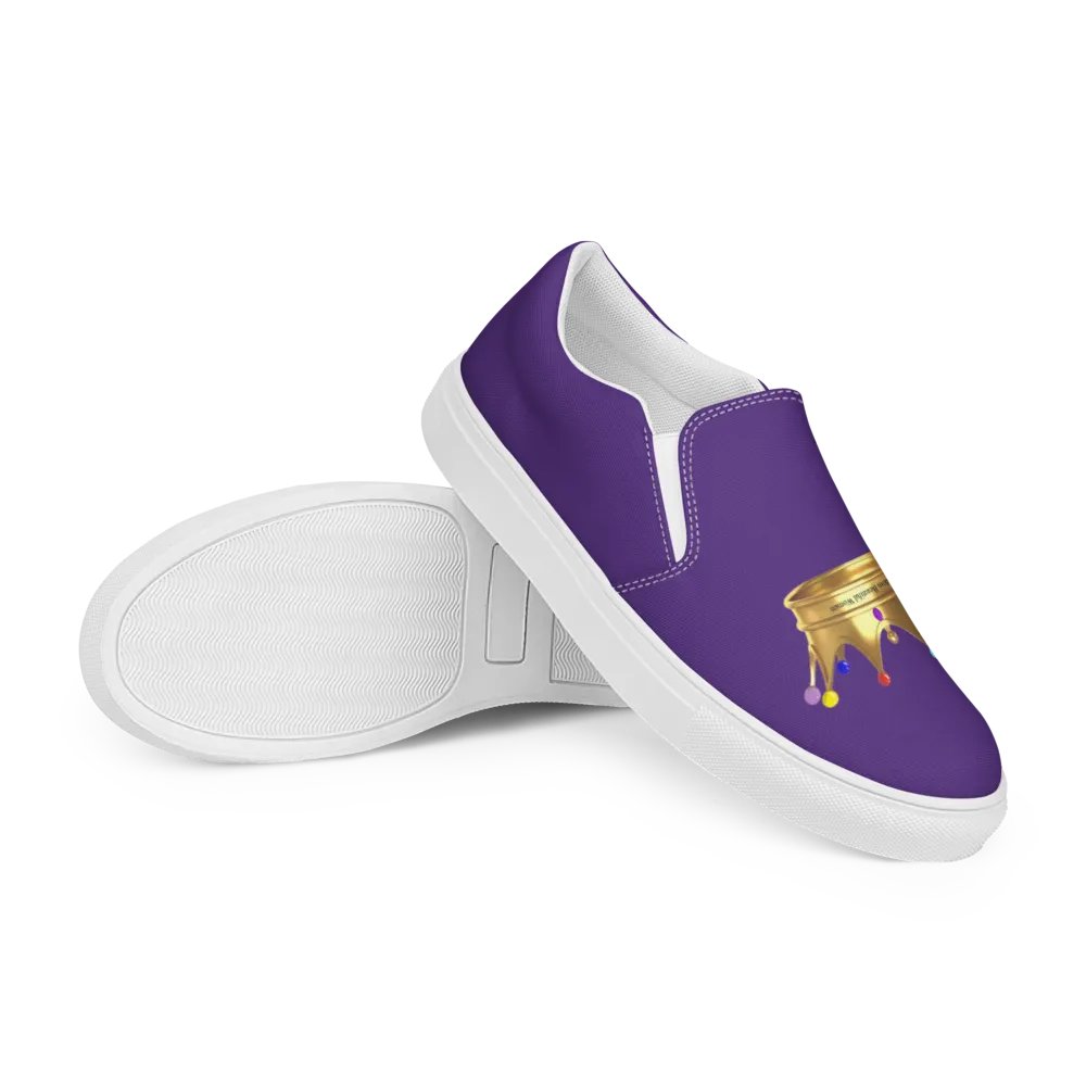 Queendom Beautiful Women Crown Canvas Shoes /Purple (TM) product image (4)