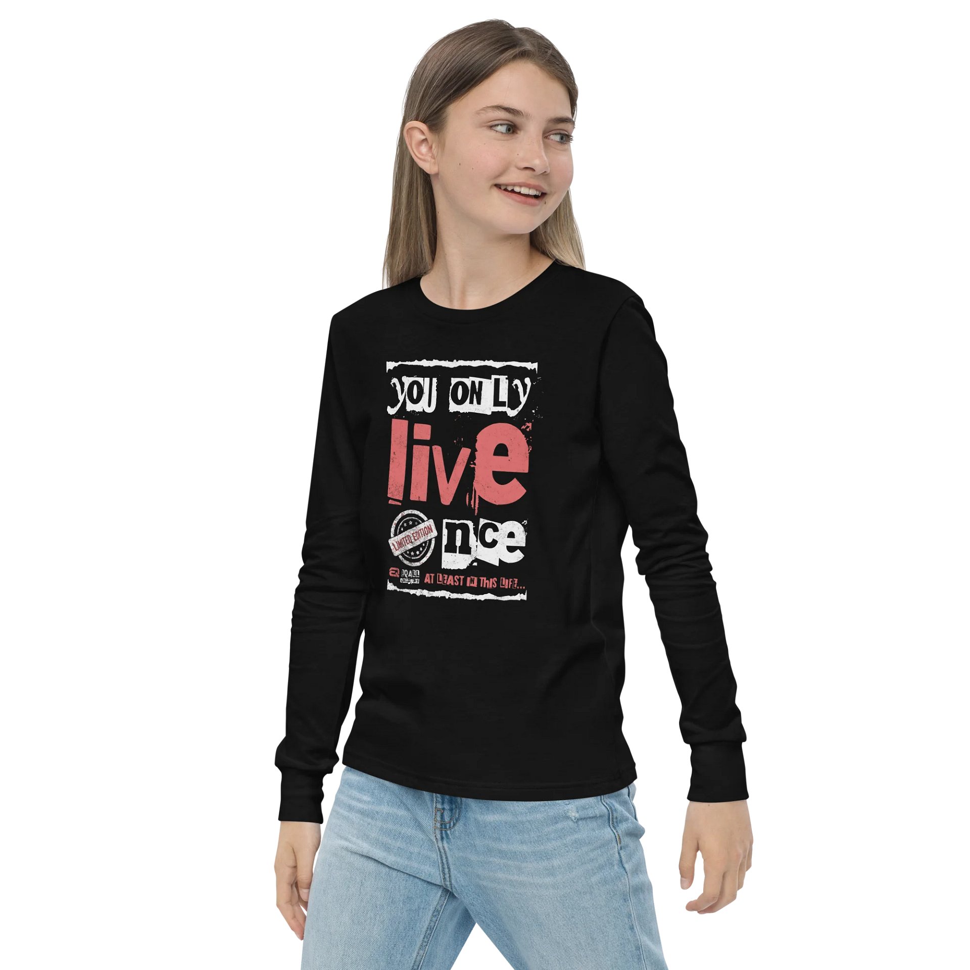 You Only Live Once! RAWKDZ Unisex Bella+Canvas R3CVR.i by EQALL® Essentials_Blush Red product image (1)
