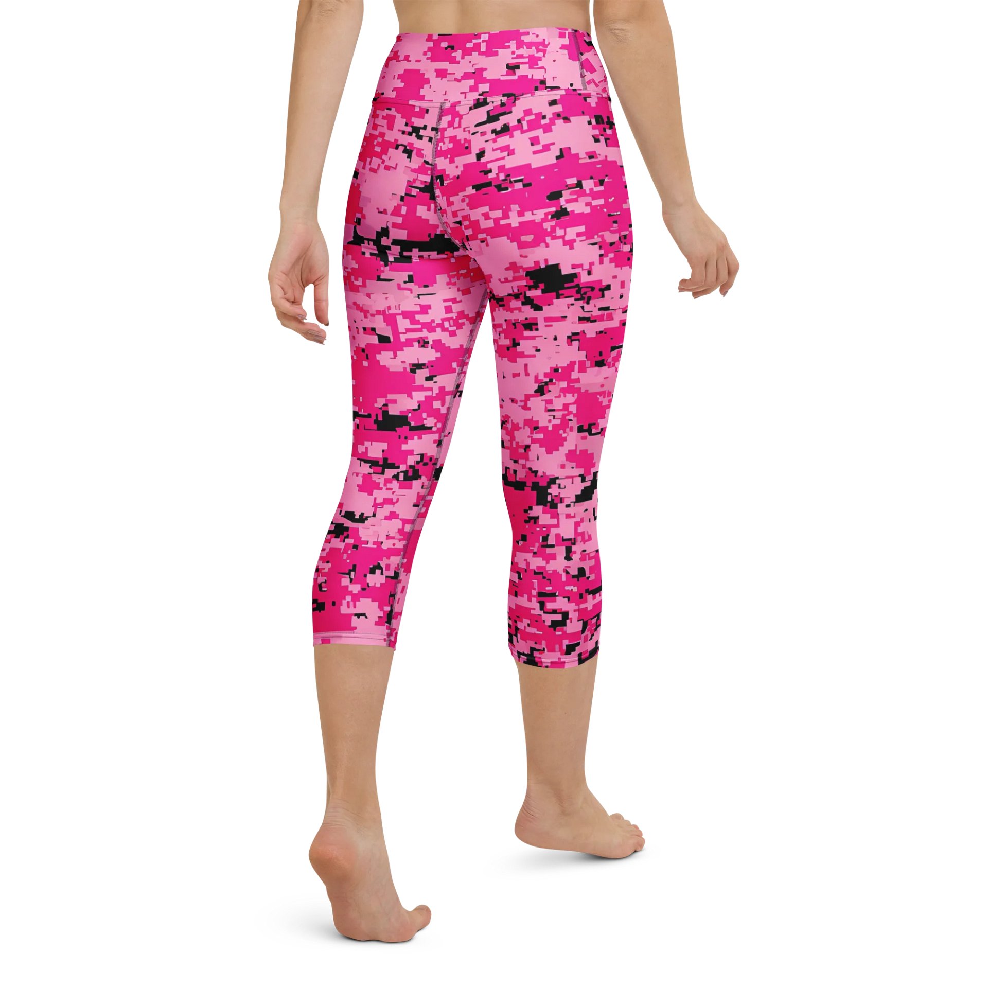 Pink Mosaic 90s Yoga Capri Leggings product image (3)