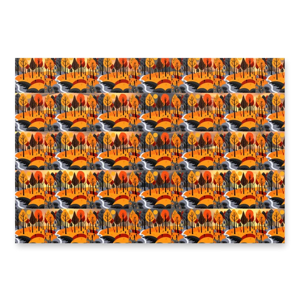 Autumn and Leaf Gift Wrap product image (1)