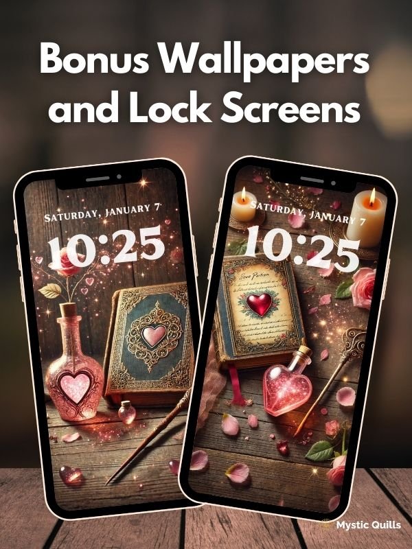 Magical Valentine's Day Aesthetic Minimalist App Icon Pack for Phones and Tablets Android and IOS product image (5)