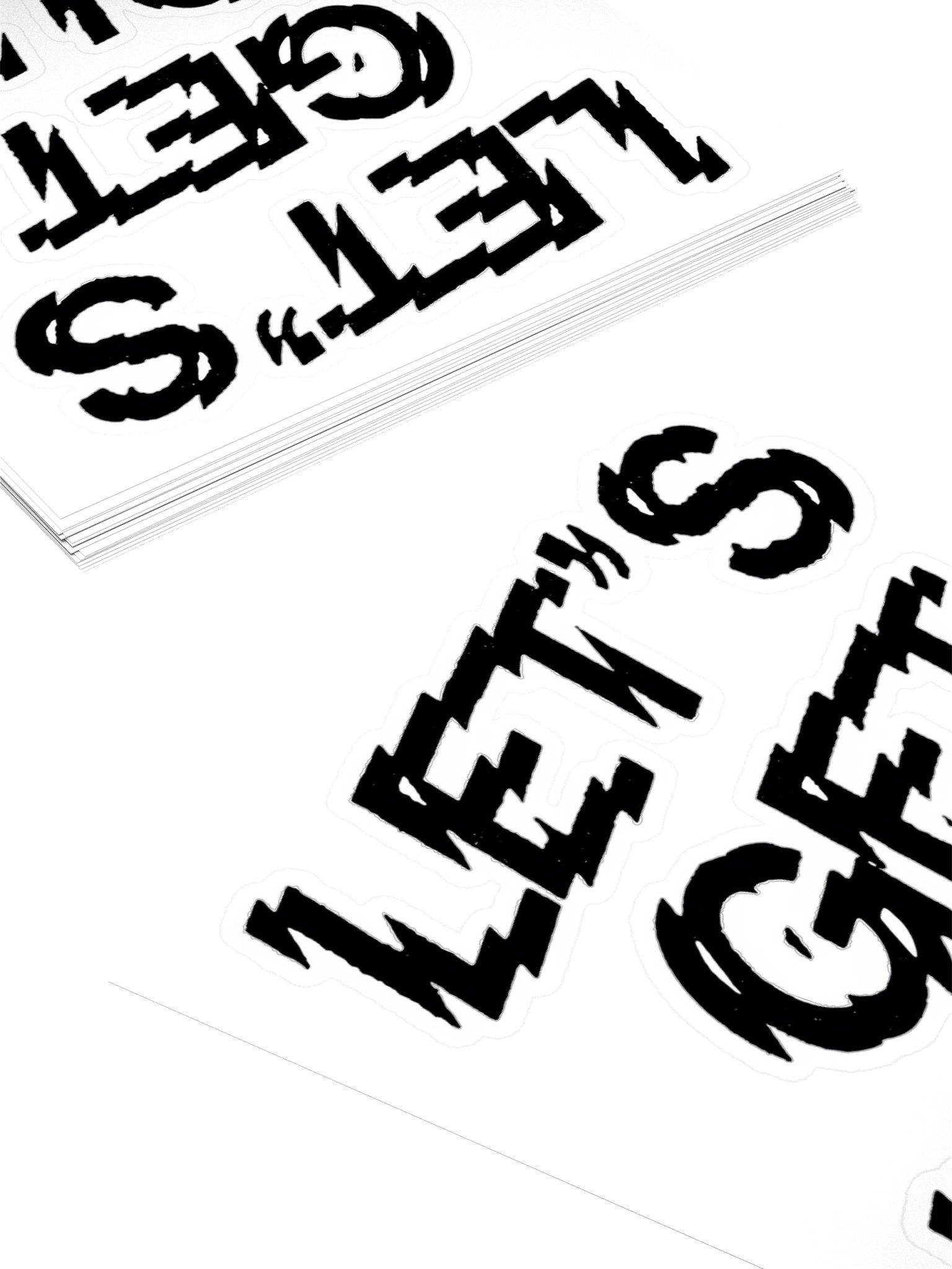 Let's Get Loud Die-Cut Sticker 4x4" product image (4)