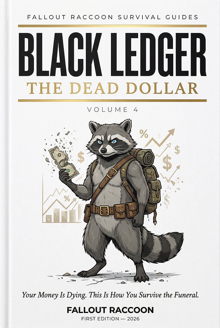 Fallout Raccoon E-BOOK VOL.4: Black Ledger: The Dead Dollar — Fallout Raccoon Survival Guides product image (1)