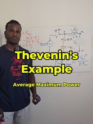 Thevenin's Example - Solve for Maximum Average Power  Follow me on:  YouTube: https://www.youtube.com/@ProfessorGovalla Instagram: www.instagram.com/professorgovalla TikTok: www.tiktok.com/@professorgovalla Check out the webpage: https://professorgovalla.com/