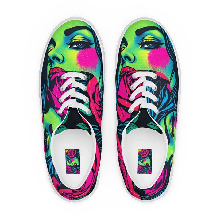 Neon Grafitti Amiga, Lace-Up Canvas Shoes Men's sizes product image (1)