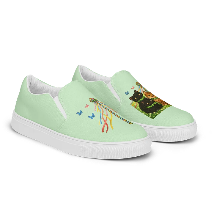 Orange Leopard Dream Women's Slip-On Shoes product image (2)