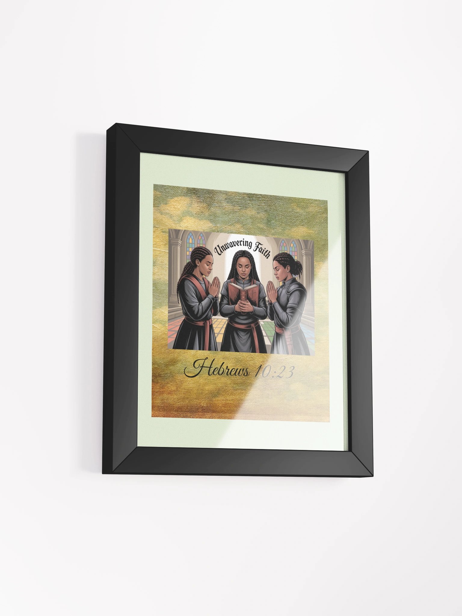 Unwavering Faith Prayerful Framed Christian Poster product image (2)