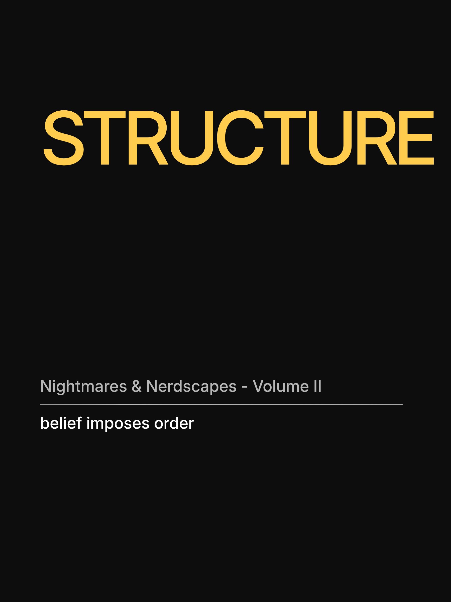 Nightmares & Nerdscapes Volume II - STRUCTURE product image (1)