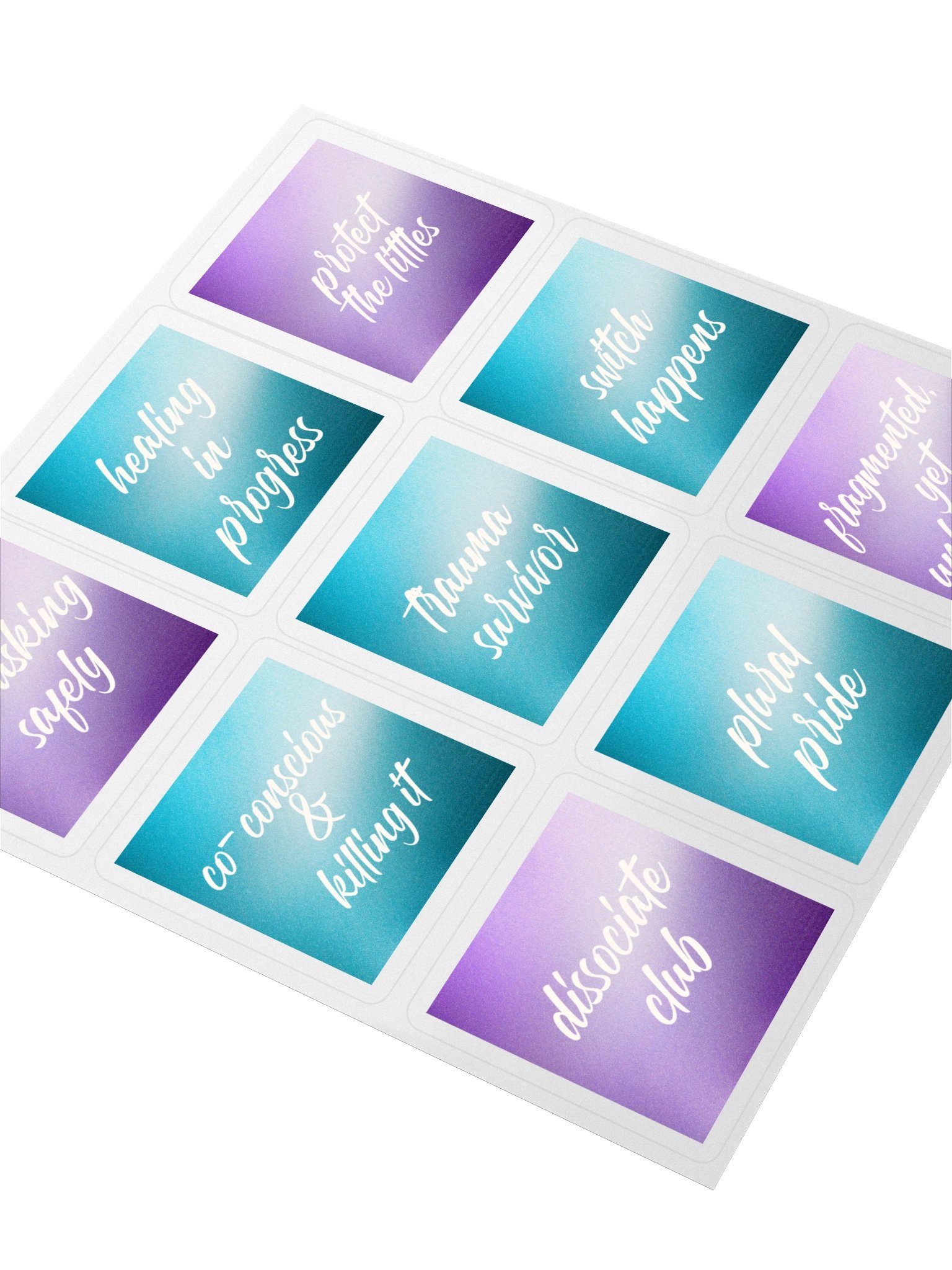 Unmasking Boldly: The Plural Pride Sticker Series 1 product image (3)