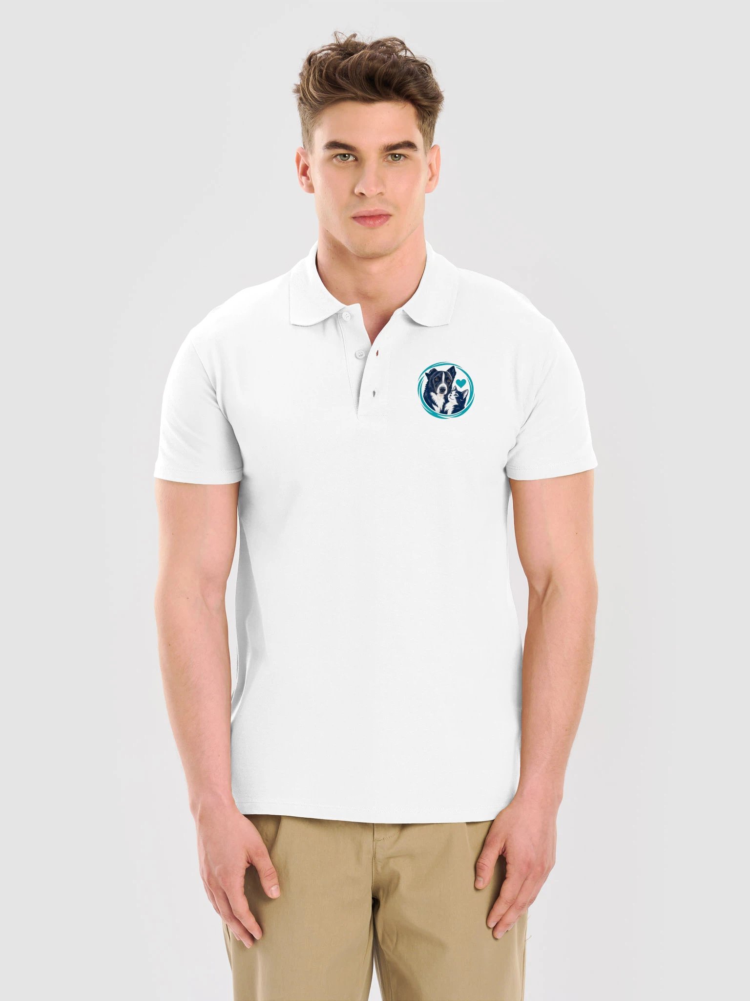 Action Animals Serbia – Hund & Katze Unisex-Piqué-Polo product image (7)