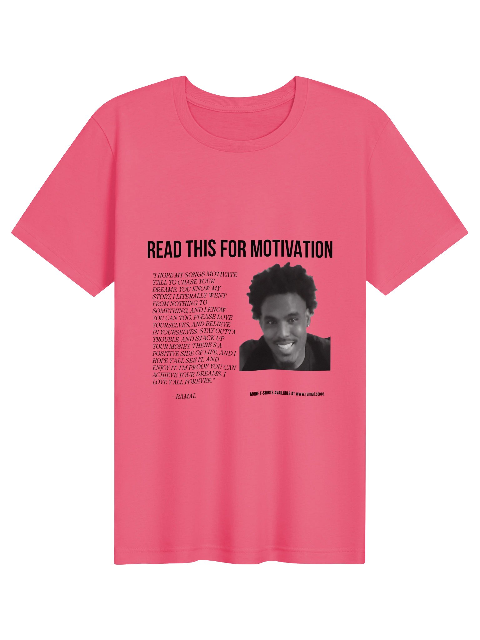 PINK MOTIVATIONAL T-SHIRT product image (1)