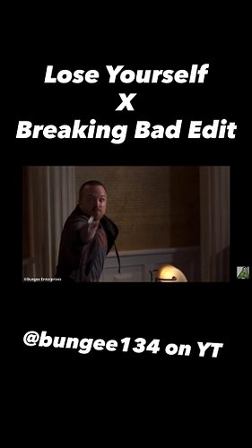 Breaking Bad X Lose Yourself Edit Out Now!! 

https://youtu.be/etxNCDFVFzc?is=f2Bp7dBShVTKVaUo
