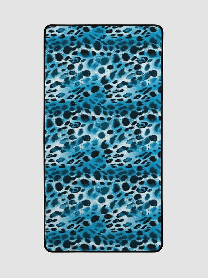 Blue Leopard Desk Mat product image (2)