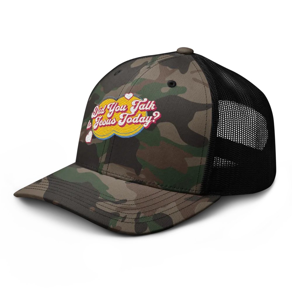 "Did You Talk to Jesus Today?" - Camo Hat product image (4)