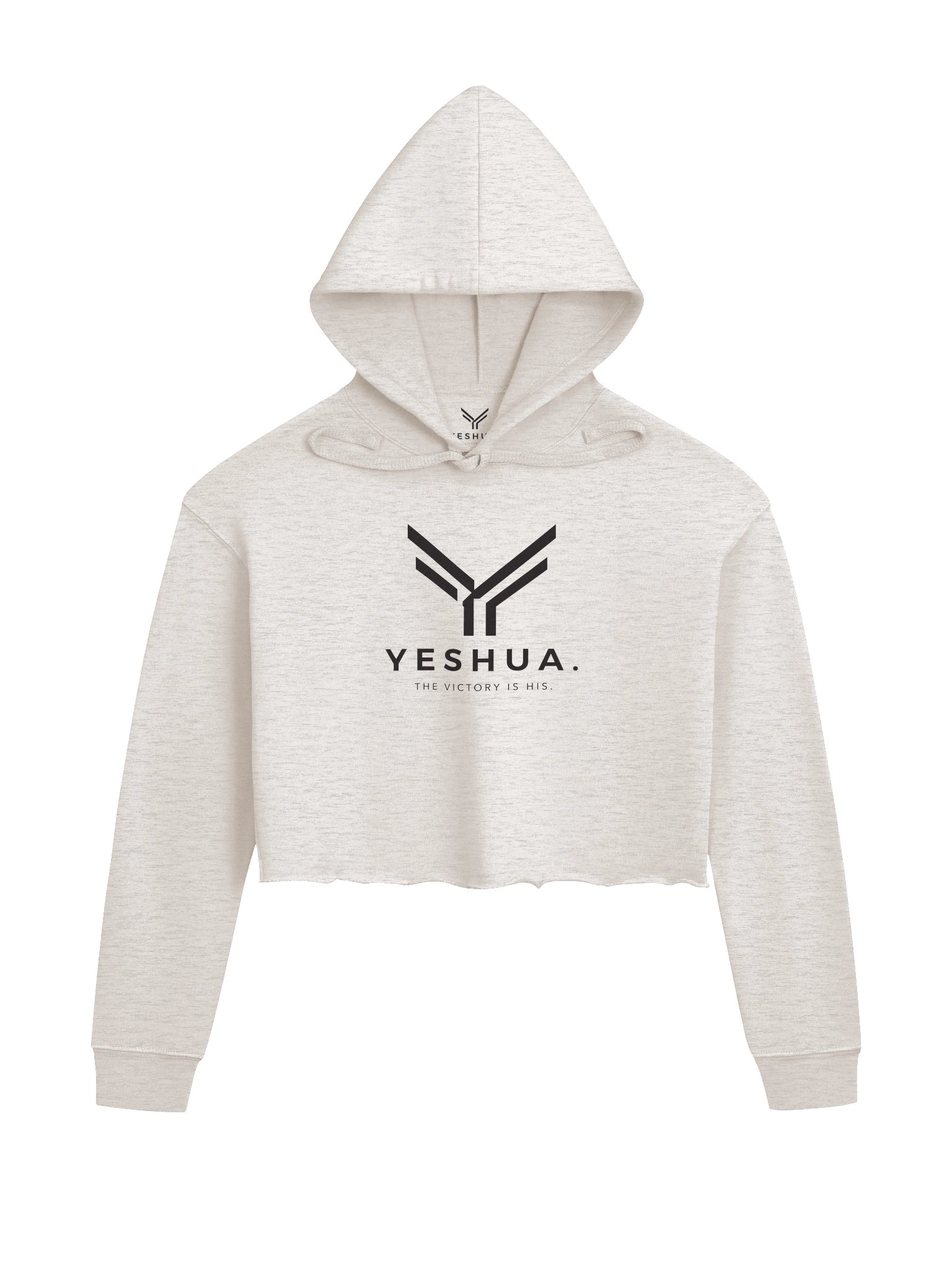 YESHUA. Women's Fleece Crop Hoodie product image (1)