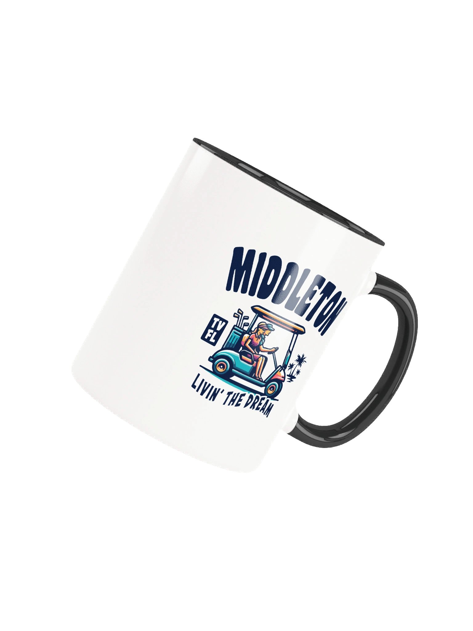 Middleton TV Florida USA Fun Golf Cart Design Coffee Mug product image (4)