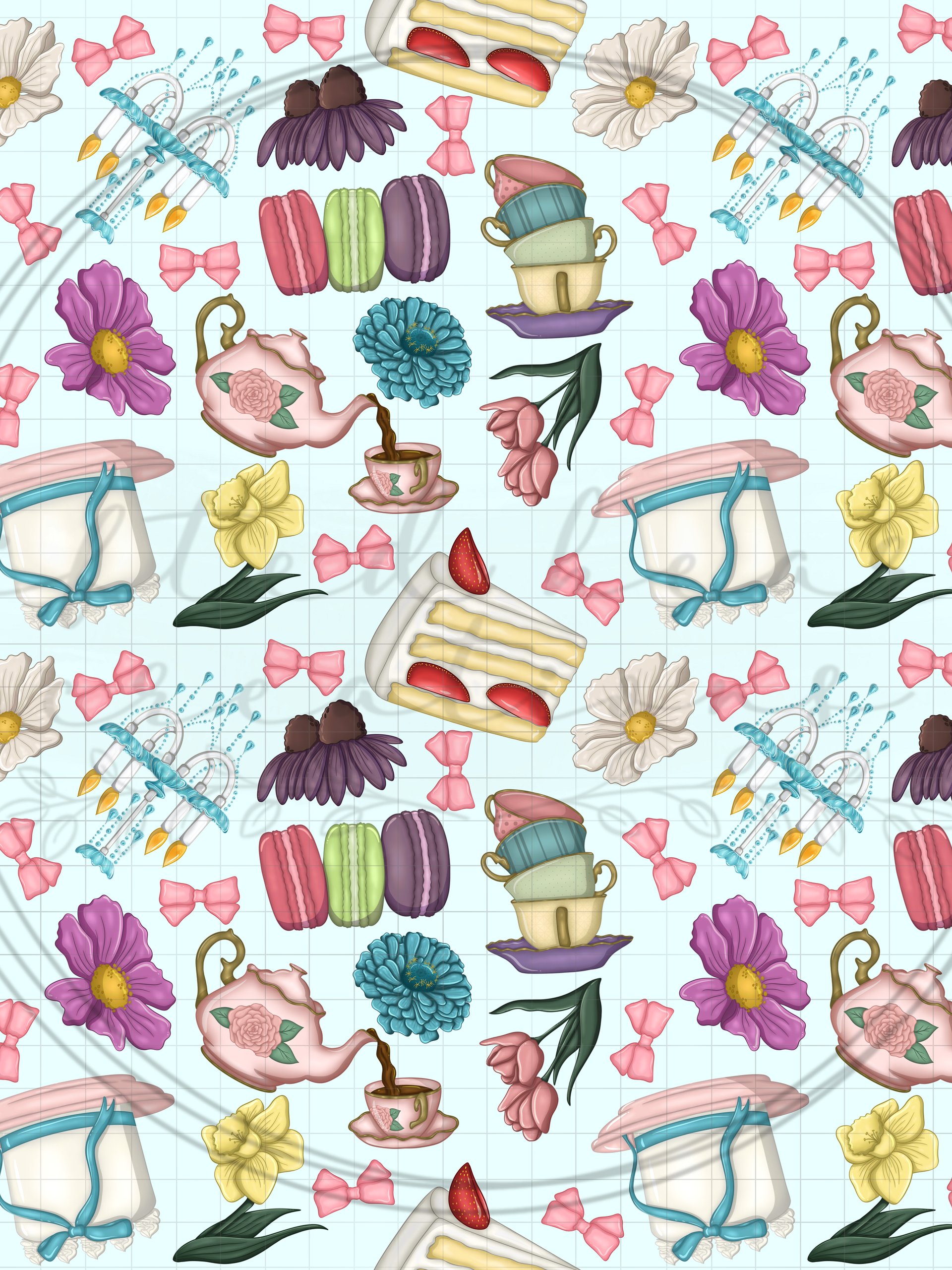 Graden Tea Party Seamless Pattern product image (2)
