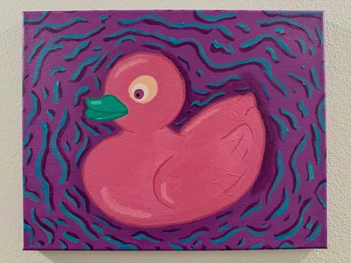 Sharing this piece from 2024 because it hangs in my bathroom, it looks cool, + I love it