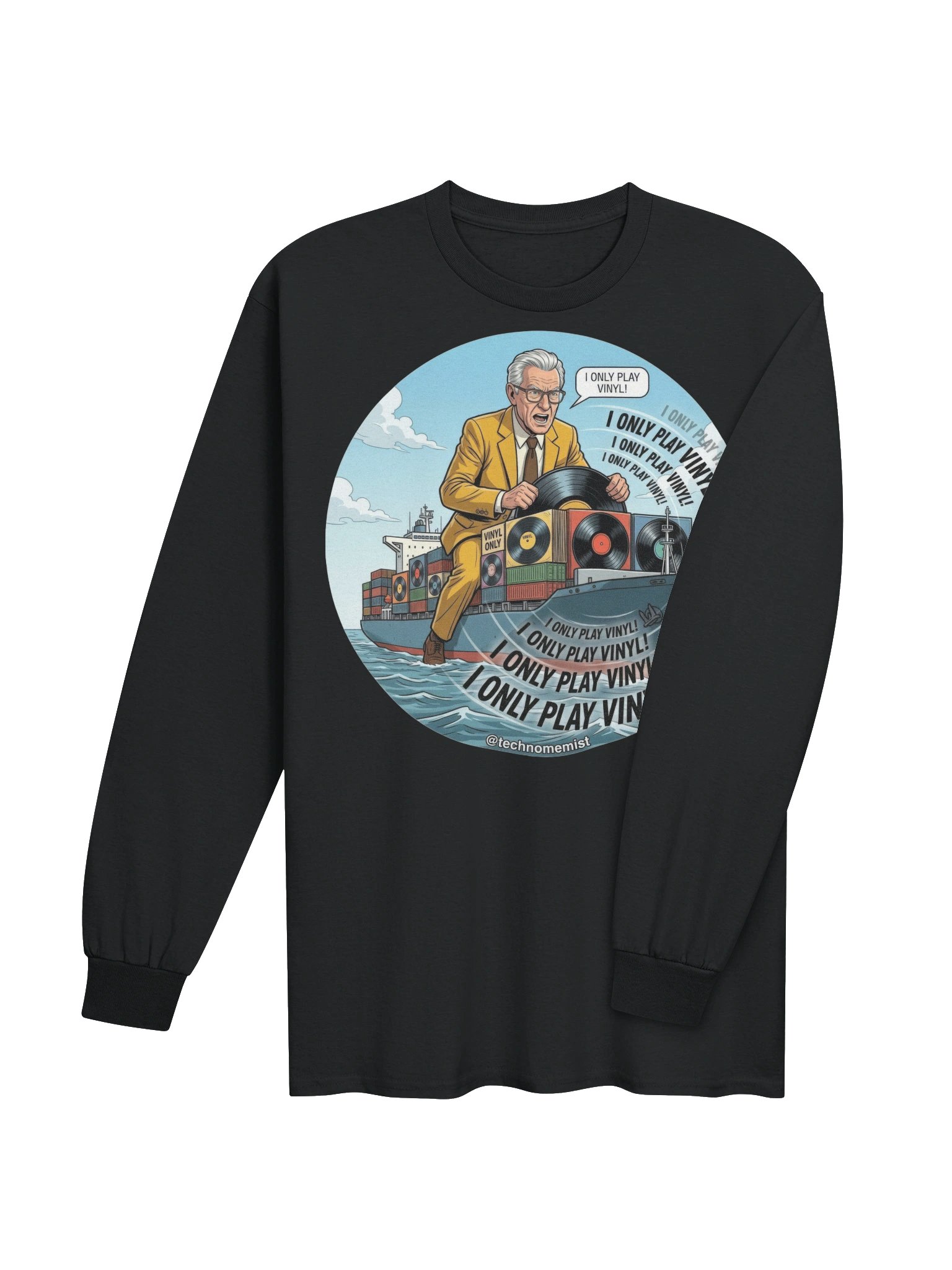 I Only Play Vinyl Longsleeve product image (4)