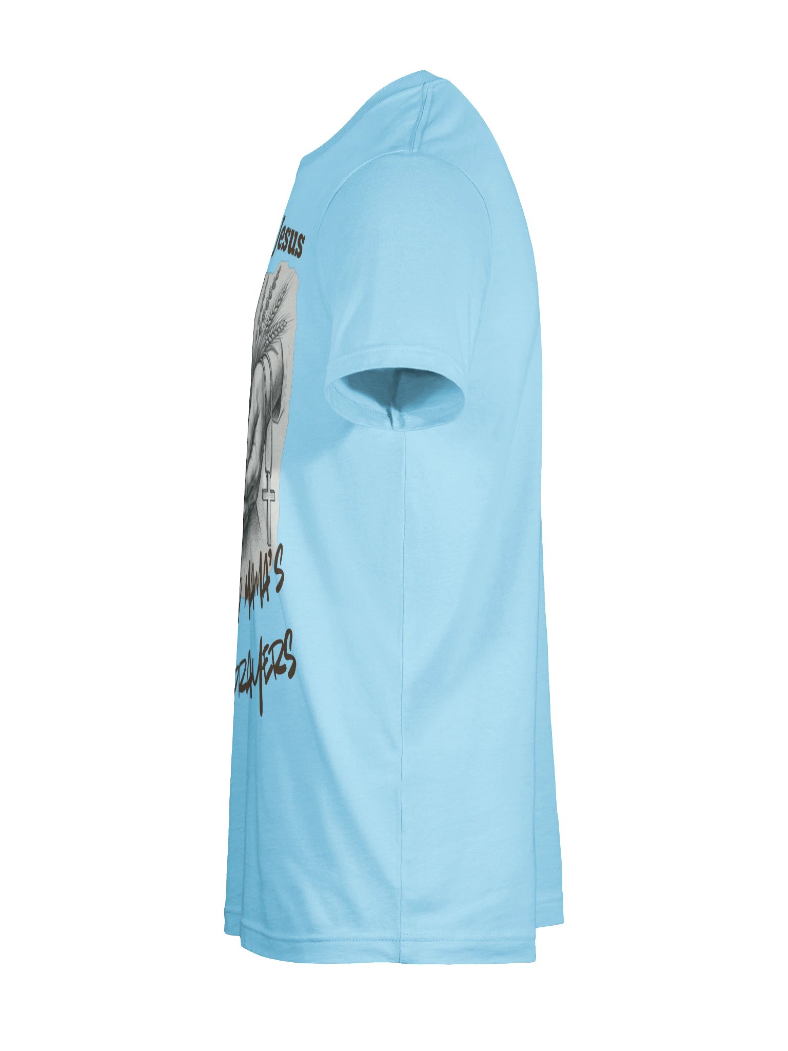 "Raised on Jesus and Mama’s Prayers" Christian Mother’s Day T-Shirt product image (136)