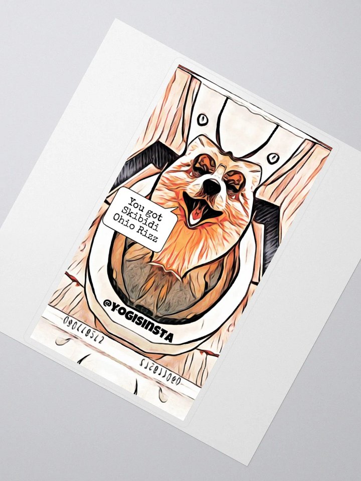 Skibidi Ohio Rizz Dog Sticker product image (7)