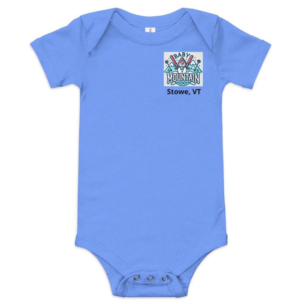 Cheerful Snowman Baby Onesie - Stowe, VT product image (5)