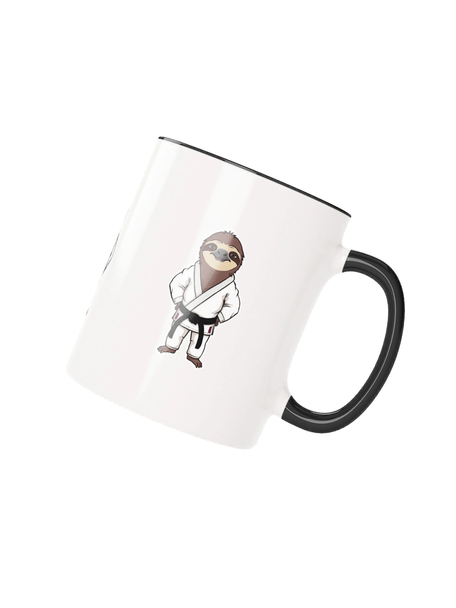 Funny Sloth Black Belt Ceramic Mug product image (3)