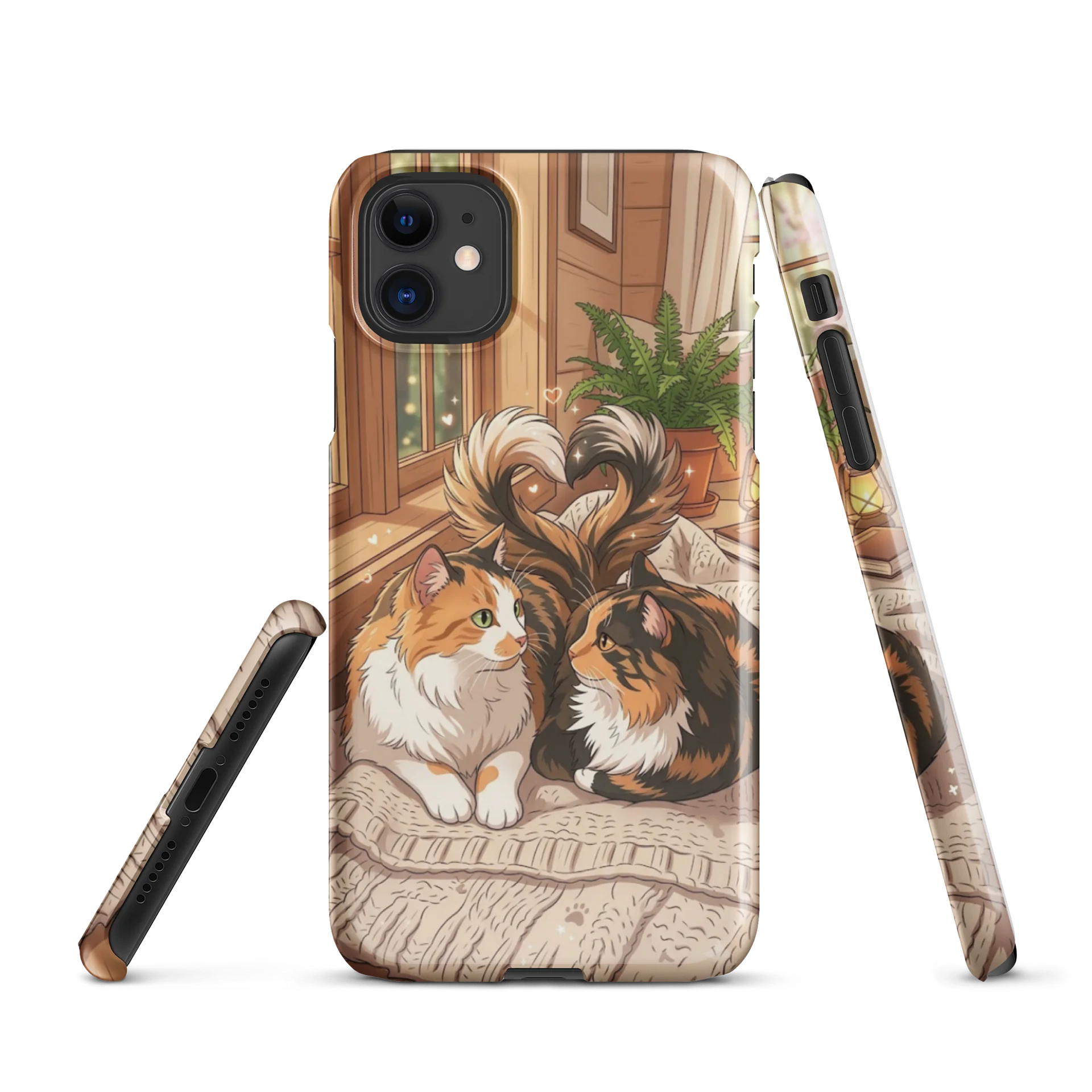 Heart-Tail Cats Cozy iPhone Snap Case product image (1)