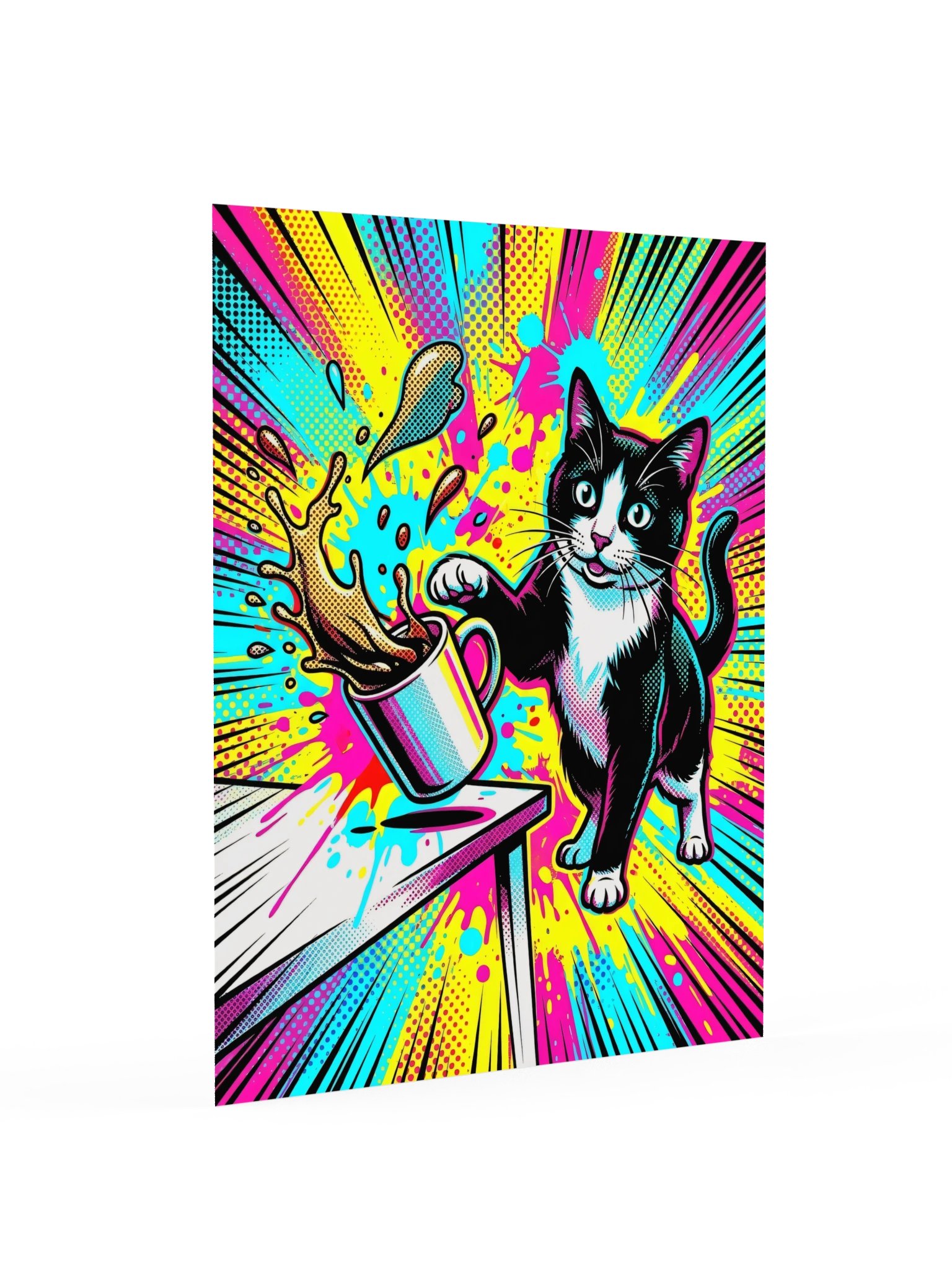 Coffee Push Cat Poster product image (16)