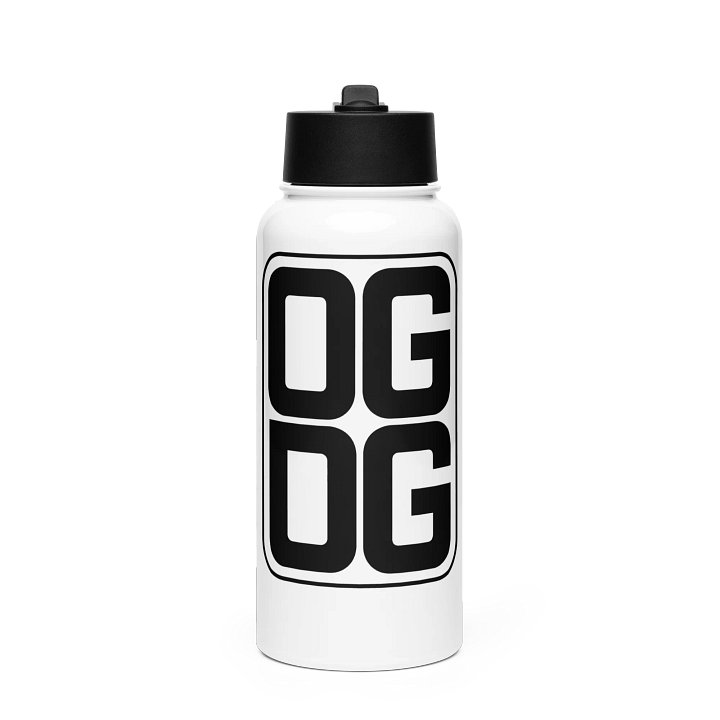 OG Logo Stainless Steel Water Bottle with Straw product image (1)