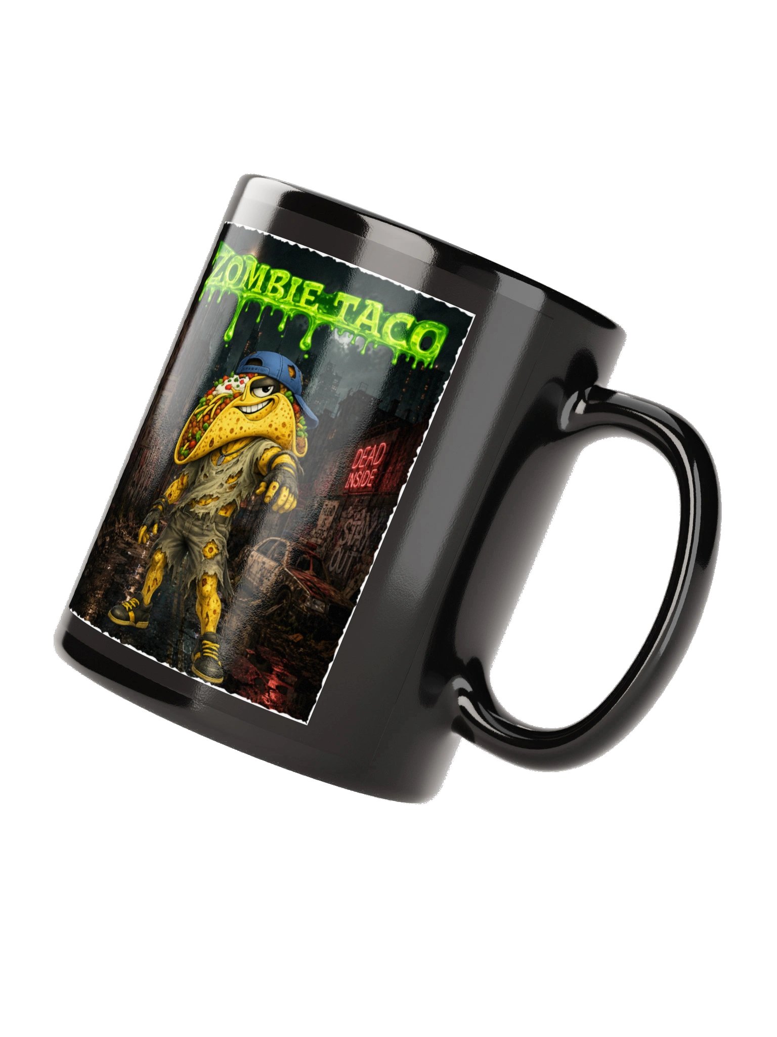 Zombie Taco Black Mug - The Taco family product image (7)