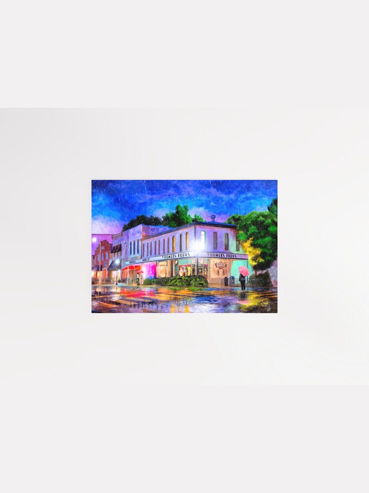 Auburn Alabama On A Rainy Evening Studio Art Print product image (1)