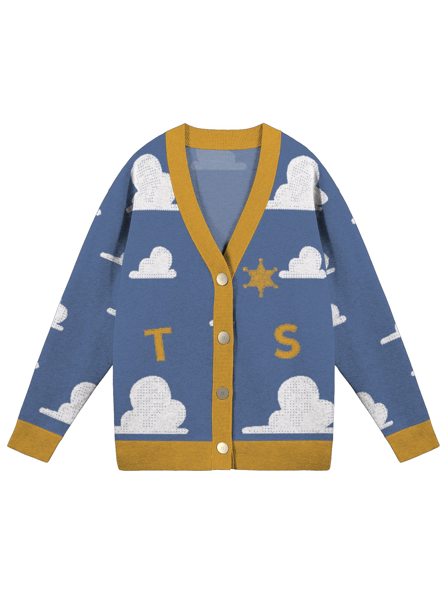 LowkeyFire All-Over Clouds Cardigan product image (1)