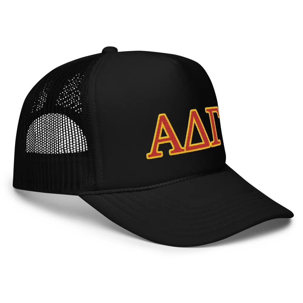 ADG Letters Foam Trucker Cap - Puff Embroidery product image (3)