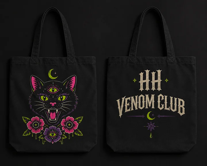 Acid Cat Tote Bag product image (1)