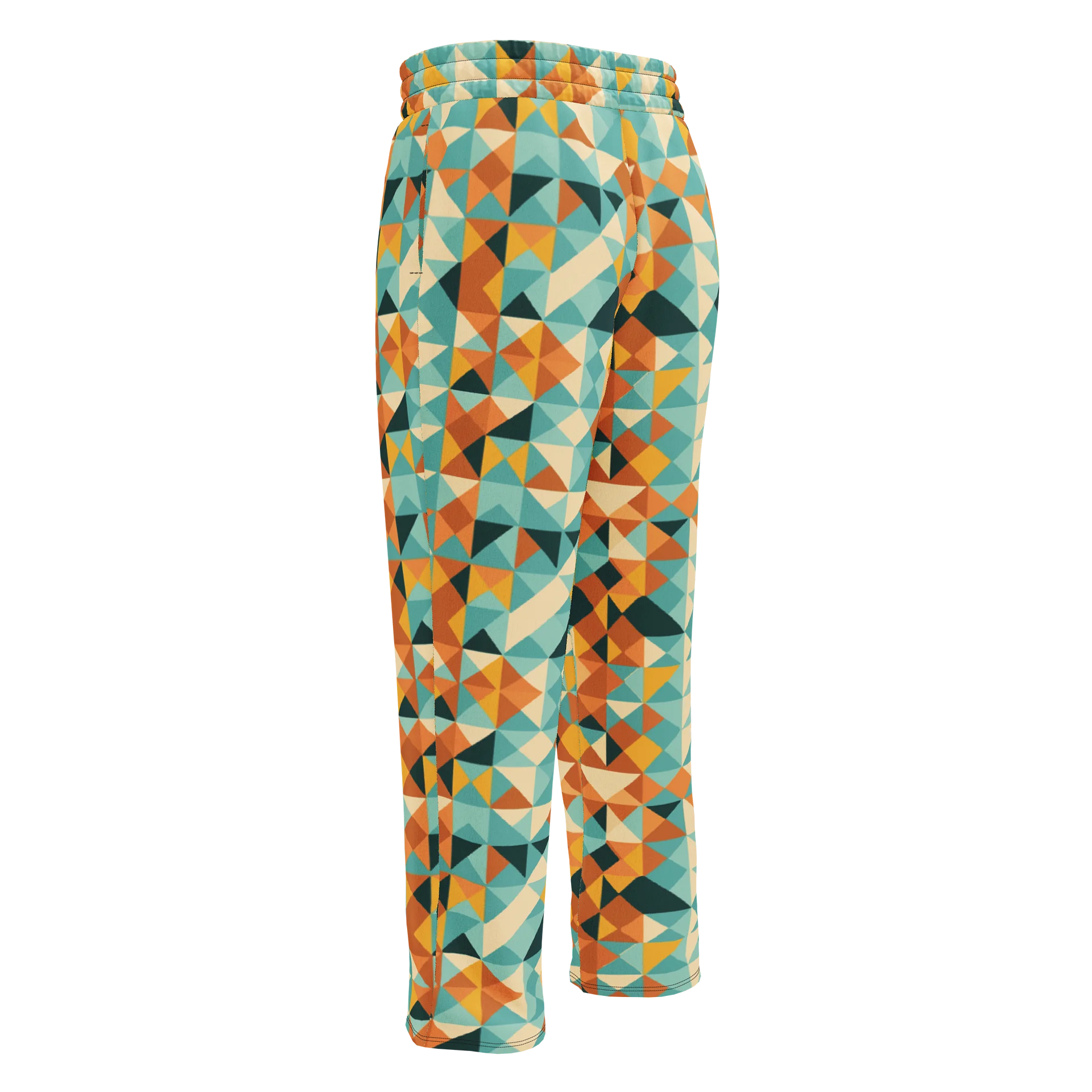 Abstract Geometric Pattern Unisex Wide-Leg Joggers product image (3)
