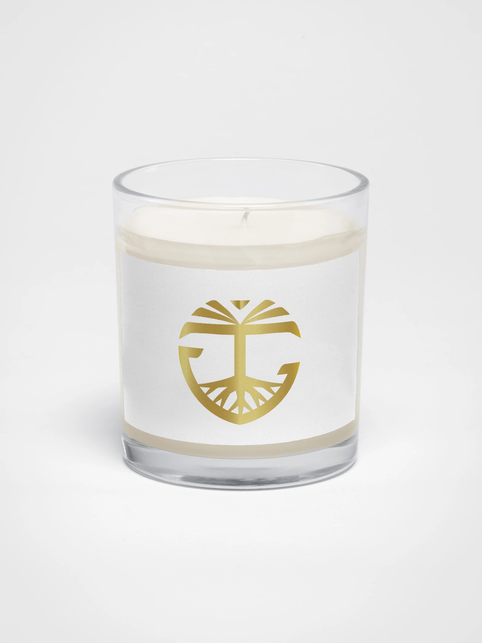 Soy Wax Candle In A Clear Glass Jar product image (1)