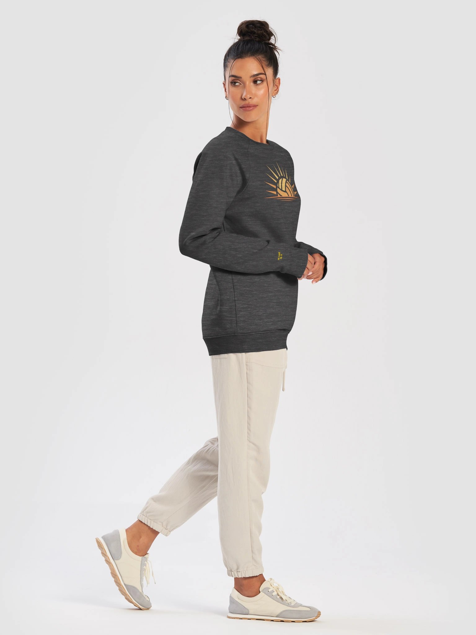 The Volleyball Sunrise Organic Raglan Crewneck product image (10)